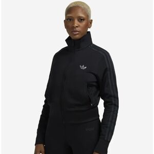 Adidas Black Track Jacket With Gemstones